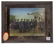 Abraham Lincoln Magic Lantern Slide of ''Lincoln at Antietam''